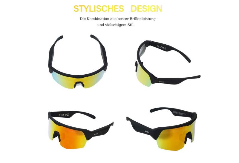 Unico Sonnenbrille Smart Bluetooth Open Ear Kopfhörer UV400 Wasserdichte Herren/Damen (Sport, Autofahren, täglich, sehr leicht) uv400, open ear,frei die Hände von Unico