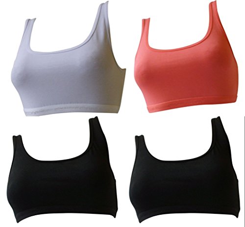 Uniconf 4-er Packung Sport BH Bustier 92% Baumwolle (Stück nur 4,99 Euro) (M =75) von Uniconf