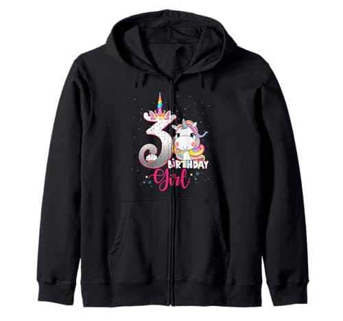 Kids 3 Years Old Unicorn 3rd Birthday Girl Unicorn Party Kapuzenjacke Kids 3 Years Old Unicorn 3rd Birthday Girl Unicorn Party Kapuzenjacke von Unicorn 3rd Birthday Girl Three 3 Years Old Girl