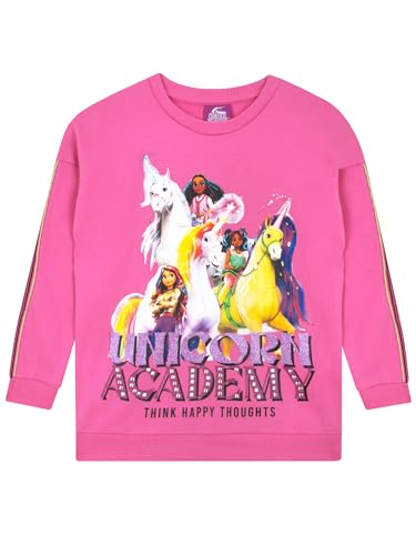 Einhorn Akademie Pullover | Einhorn Pullover Mädchen | Kinder Sweatshirt Mädchen | Rosa 152 von Unicorn Academy