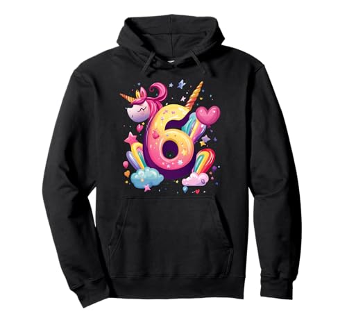 6. Geburtstag Mädchen Einhorn 6 Jahre alt für Kinder 6. Geburtstag Pullover Hoodie 6. Geburtstag Mädchen Einhorn 6 Jahre alt für Kinder 6. Geburtstag Pullover Hoodie von Unicorn Birthday Magic