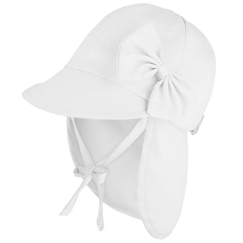 Unicorn Castle Sonnenhut Baby Hut Kinder Verstellbarer Faltbare Sommerhut Baby Mädchen UV Schutz Mit Schleife und Bindebändern von Unicorn Castle