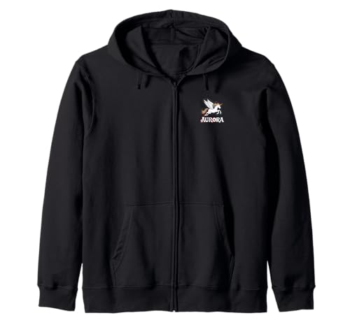 Magisches Aurora Einhorn Mädchen Vornamen Design Kapuzenjacke Magisches Aurora Einhorn Mädchen Vornamen Design Kapuzenjacke von Unicorn Dreams and First Names