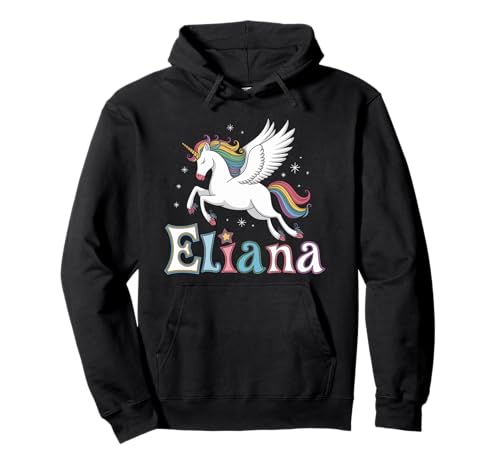 Magisches Eliana Einhorn Mädchen Vornamen Design Pullover Hoodie Magisches Eliana Einhorn Mädchen Vornamen Design Pullover Hoodie von Unicorn Dreams and First Names