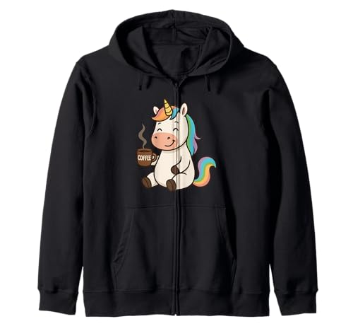 Einhorn Trinken Kaffee Jungen Mädchen Männer Frauen Kinder Erwachsene Kapuzenjacke Einhorn Trinken Kaffee Jungen Mädchen Männer Frauen Kinder Erwachsene Kapuzenjacke von Unicorn Drinking Coffee Rainbow Shop