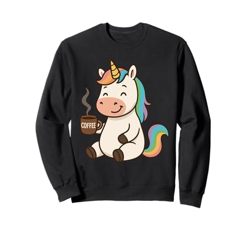 Einhorn Trinken Kaffee Jungen Mädchen Männer Frauen Kinder Erwachsene Sweatshirt Einhorn Trinken Kaffee Jungen Mädchen Männer Frauen Kinder Erwachsene Sweatshirt von Unicorn Drinking Coffee Rainbow Shop