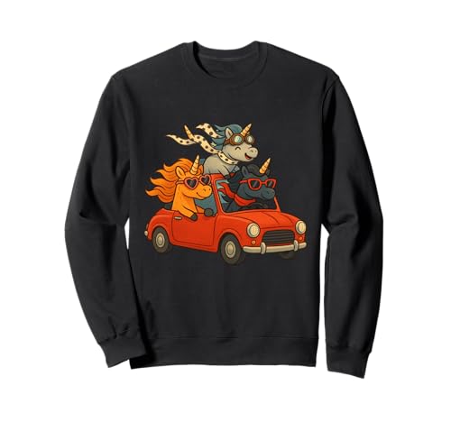 Einhörner Fahren EIN Auto Jungen Mädchen Männer Frauen Kinder Erwachsene Sweatshirt Einhörner Fahren EIN Auto Jungen Mädchen Männer Frauen Kinder Erwachsene Sweatshirt von Unicorn Driving A Car Rainbow Shop