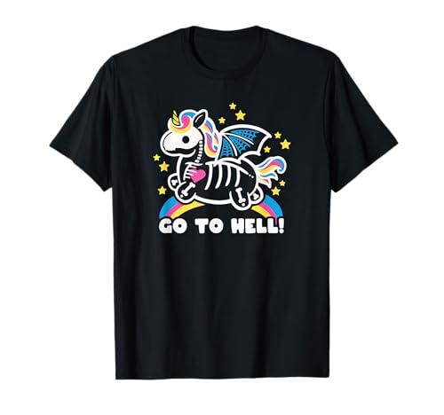 Einhorn Unicorn Go to Hell Halloween Hölle Kinder T-Shirt Einhorn Unicorn Go to Hell Halloween Hölle Kinder T-Shirt von Unicorn Einhorn Halloween Kinder