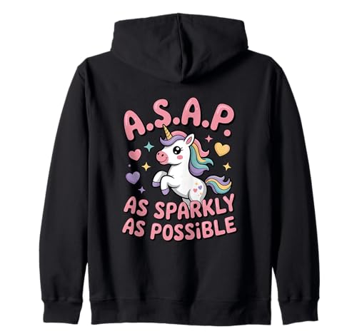 Bekleidung für Kinder Unicorn Asap Sparkle Unicorn Kapuzenjacke Bekleidung für Kinder Unicorn Asap Sparkle Unicorn Kapuzenjacke von Unicorn Graphics For Women