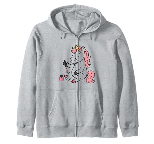 Einhorn Malerei Zehen Mädchen Teenager Frauen Kinder Erwachsene Kapuzenjacke von Unicorn Painting Toes Rainbow Shop