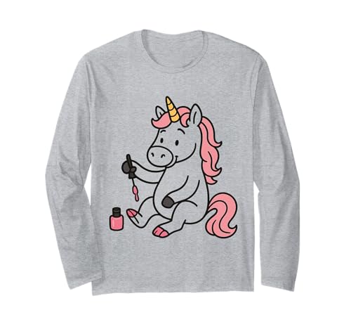 Einhorn Malerei Zehen Mädchen Teenager Frauen Kinder Erwachsene Langarmshirt Einhorn Malerei Zehen Mädchen Teenager Frauen Kinder Erwachsene Langarmshirt von Unicorn Painting Toes Rainbow Shop