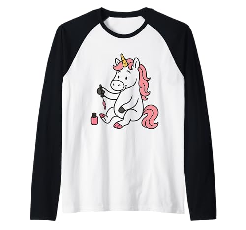 Einhorn Malerei Zehen Mädchen Teenager Frauen Kinder Erwachsene Raglan Einhorn Malerei Zehen Mädchen Teenager Frauen Kinder Erwachsene Raglan von Unicorn Painting Toes Rainbow Shop