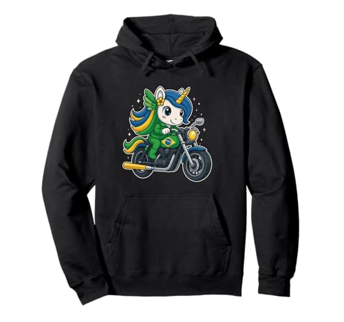 Einhorn reitet EIN Brasilien Motorrad Jungen Mädchen Männer Frauen Kinder Pullover Hoodie Einhorn reitet EIN Brasilien Motorrad Jungen Mädchen Männer Frauen Kinder Pullover Hoodie von Unicorn Riding A Brazil Motorcycle Rainbow Shop