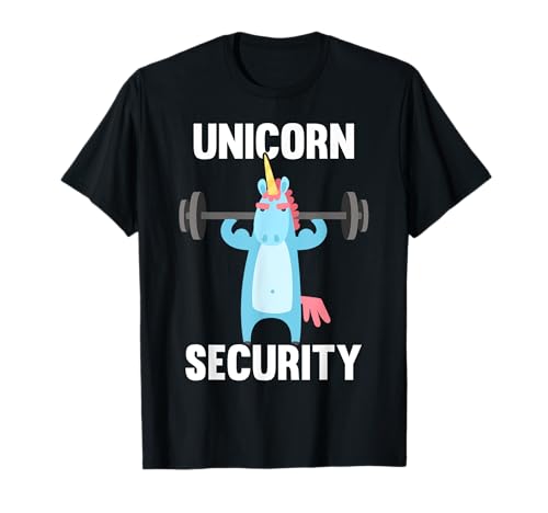 Unicorn Security Lustiges Workout-T-Shirt für Männer und Väter T-Shirt von Unicorn Security Gift Tee Shirts