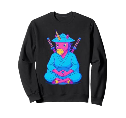 Einhorn sitzend wie Samurai Jungen Mädchen Männer Frauen Kinder Erwachsene Sweatshirt Einhorn sitzend wie Samurai Jungen Mädchen Männer Frauen Kinder Erwachsene Sweatshirt von Unicorn Sitting Like Samurai Rainbow Shop