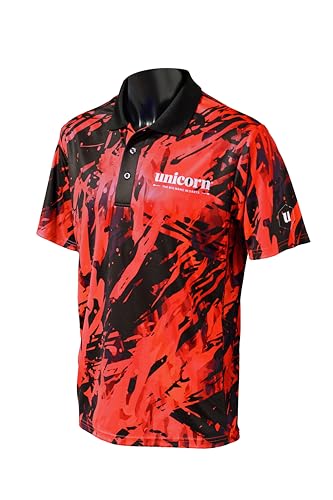 Unicorn Unisex Pro-tech Camo Dart-Shirt, rot, 4XL von Unicorn