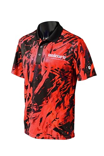 Unicorn Unisex Pro-tech Camo Dart-Shirt, rot, L von Unicorn