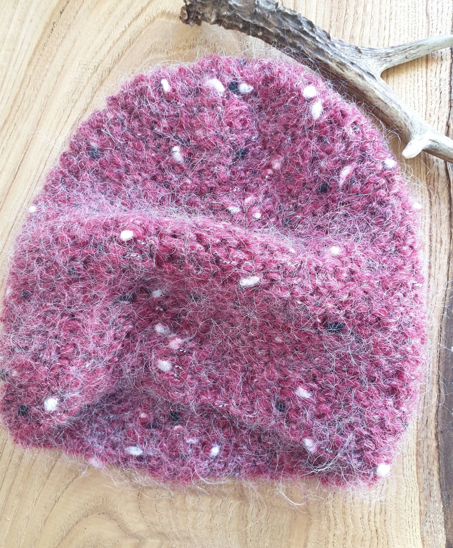Lila Strickmütze, Schlichte Traubenstrickmütze, Gestrickte Beanie, Weinstrickmütze, Rosa Mohair Gestrickte Wolle Beanie Lila Strickmütze, Schlichte Traubenstrickmütze, Gestrickte Beanie, Weinstrickmütze, Rosa Mohair Gestrickte Wolle Beanie von UnicornVibration