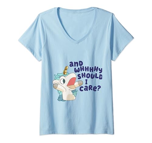 Damen Einhorn T-Shirt mit V-Ausschnitt Damen Einhorn T-Shirt mit V-Ausschnitt von Unicorse Funny