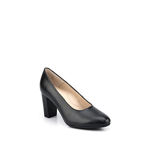 Uniform-Shoes Schwarz Leather Pumps für Damen Oslo 40.0 - SEDEX-Mitglied Fabrik; LWG-zertifizierte Lieferanten; Made in Portugal; von Uniform-Shoes