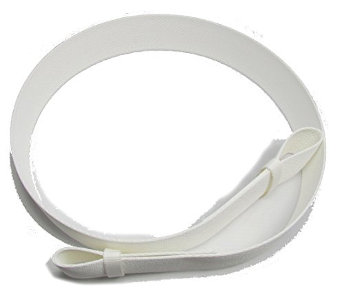 Uniform Store London Gürtel Courlene Gürtel weiß 2 Schlaufen 57mm ohne Schnalle R518 von Uniform Store London