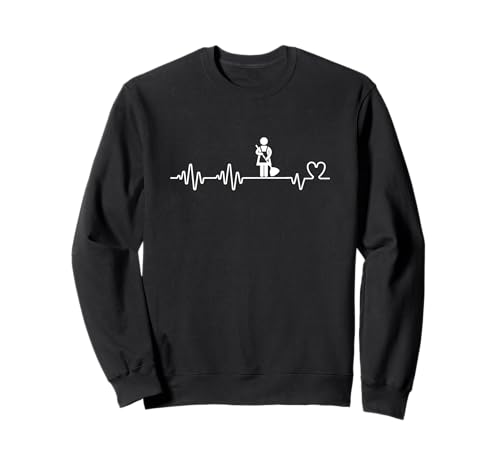 Housekeeping Heartbeat Woman Lustige Haushälterin Sweatshirt Housekeeping Heartbeat Woman Lustige Haushälterin Sweatshirt von Uniformes De Limpieza Para Mujer Diseños
