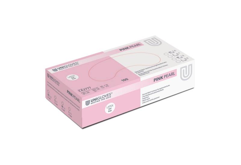 Unigloves® Einweghandschuhe Unigloves® Pink Pearl Nitril Untersuchungshandschuhe von Unigloves®