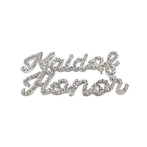 Unik Occasions Strass-Brosche, Trauzeugin, Silberfarben, Einheitsgröße Unik Occasions Strass-Brosche, Trauzeugin, Silberfarben, Einheitsgröße von Unik Occasions