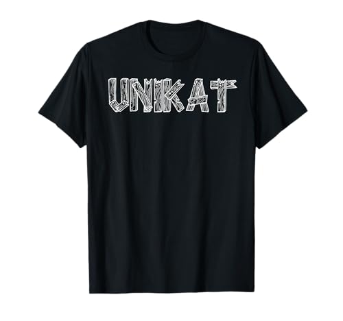 Unikat Nora Benda Damen T-Shirt Schwarz Buchstabenmuster Klassisch geschnitten Crew Neck Kurzarm S Unikat Nora Benda Damen T-Shirt Schwarz Buchstabenmuster Klassisch geschnitten Crew Neck Kurzarm S von Unikat Nora Benda