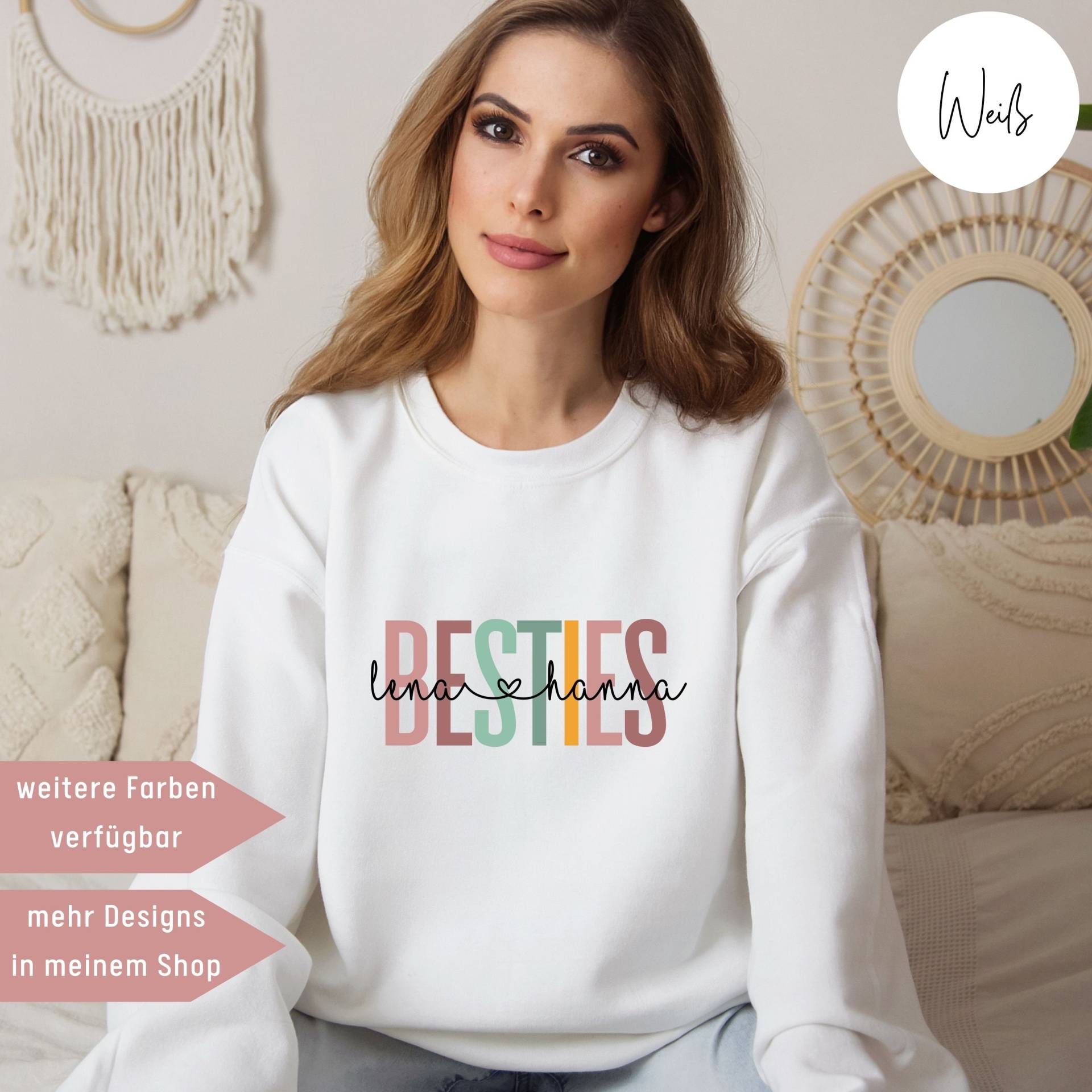 Beste Freundin Pullover Weihnachtsgeschenk Beste Bestie Geschenk Schwester Geburtstagsgeschenk Soulsister von UnikatUniversum