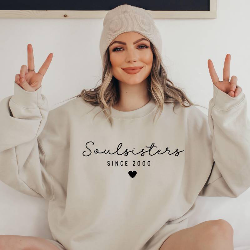 Bestie Pullover Beste Freundin Weihnachtsgeschenke Geburtstagsgeschenk Soulmate Souslsister Bff von UnikatUniversum