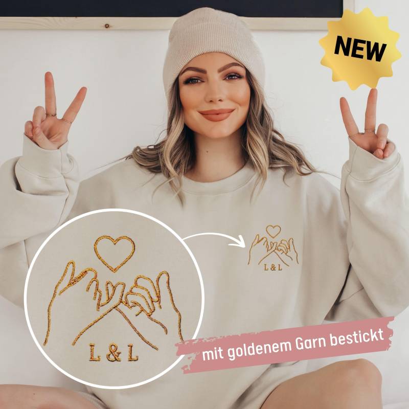 Bestie Pullover Bestickt Geschenk Beste Freundin Bestickter Schwester Pulli Geburtstagsgeschenk Bff von UnikatUniversum