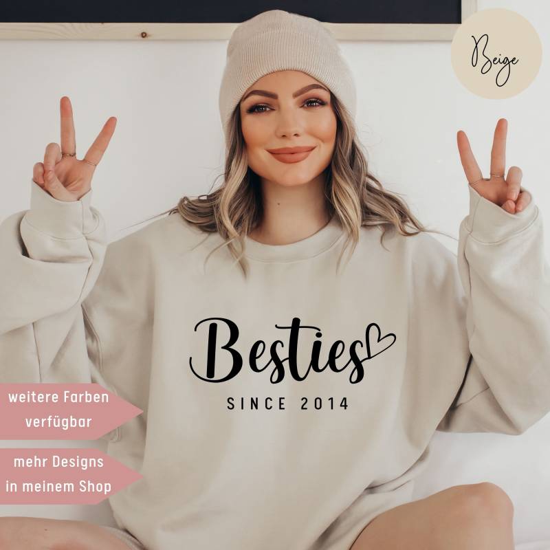 Bestie Pullover Personalisiert Geschenk Für Freundin Schwester Frauen Pulli Geburtstagsgeschenk Beste von UnikatUniversum