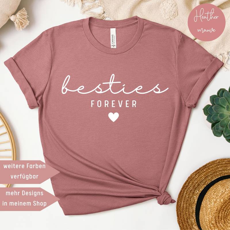 Bestie T-Shirt Geschenk Beste Freundin Shirt Für Schwester Frauen Geburtstagsgeschenk Frau von UnikatUniversum