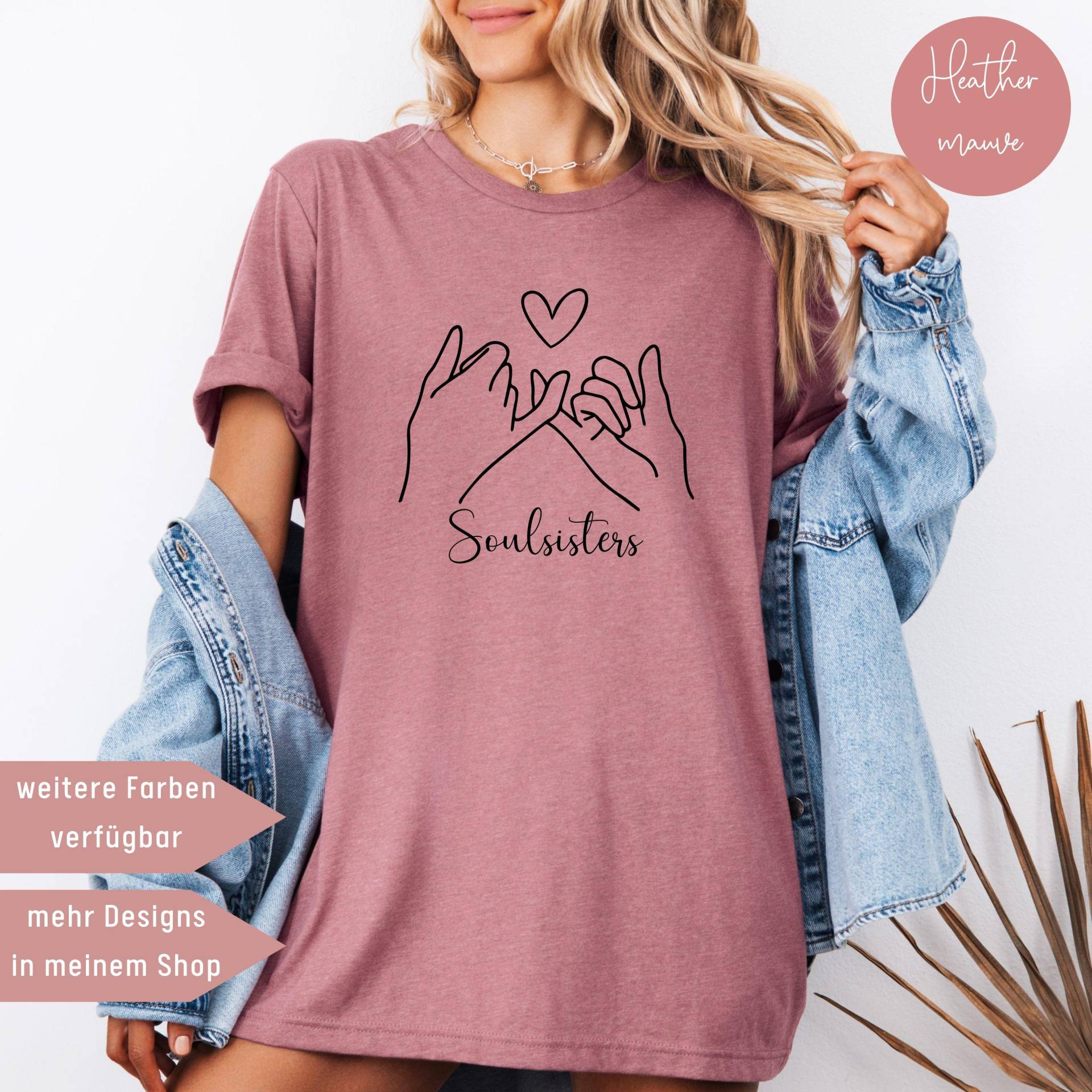 Geburtstagsgeschenk Beste Freundin, Geschenk Für Oversized T-Shirt Bestie Beste Freundin Schwester, Soulsister von UnikatUniversum