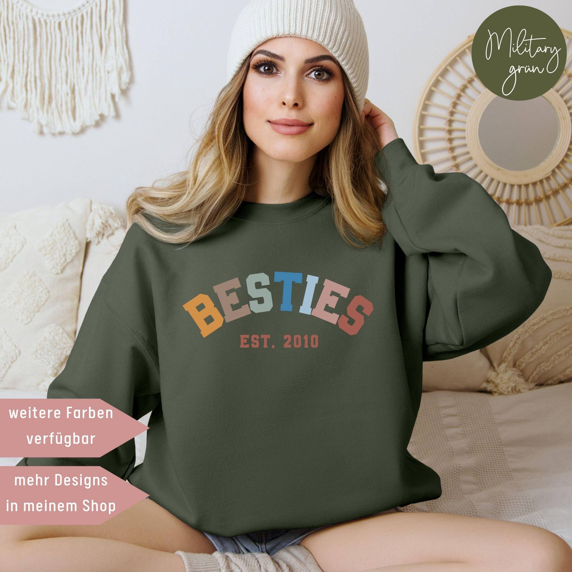 Geschenk Beste Freundin, Bestie Pullover, Geburtstagsgeschenk Personalisierte Geschenke Bffs von UnikatUniversum