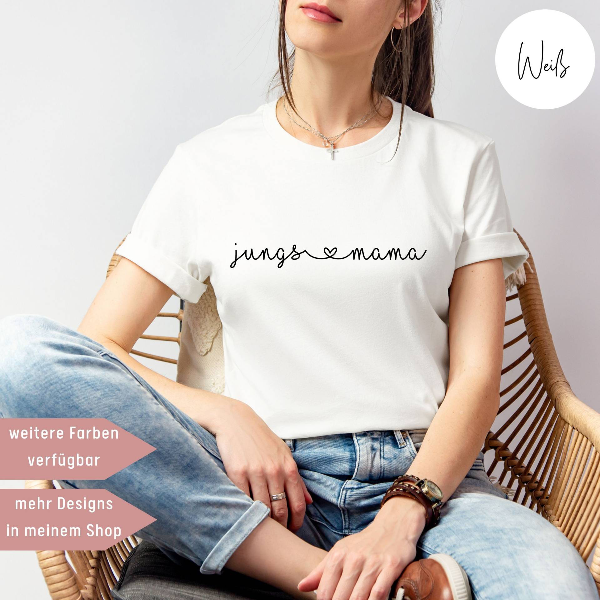 Jungs Mama T-Shirt, Muttertagsgeschenk, Shirt, Coole Mama, Geschenk Babyparty, Schwangerschaftsverkündung, Geburtstag Geburt von UnikatUniversum