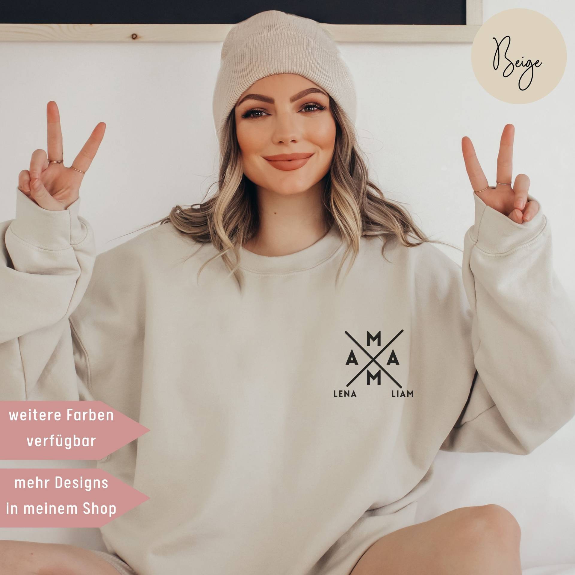 Mama Pullover Personalisiert, Geschenke Für Mama, Muttertagsgeschenk, Geburtstagsgeschenk Geschenk Muttertag, Mom Pulli von UnikatUniversum