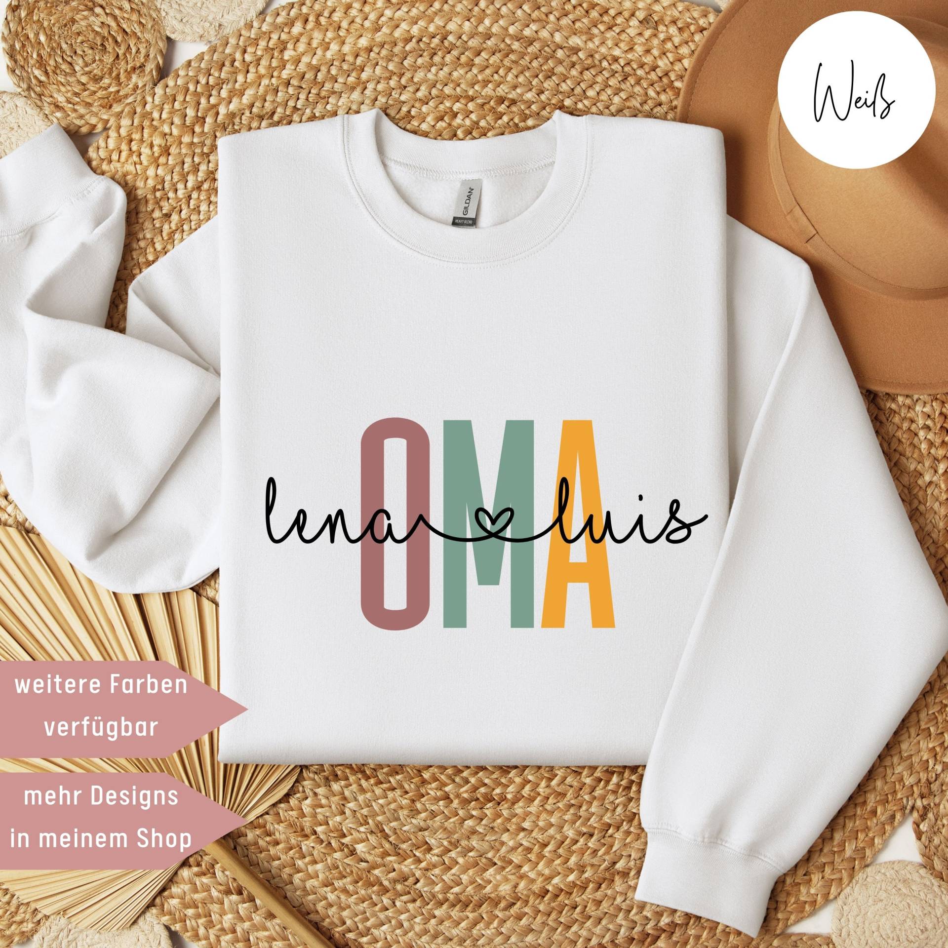 Oma Pullover, Geburtstagsgeschenke Oma, Personalisierter Geschenke Für Großeltern, Beste Schwangerschaftsverkündung von UnikatUniversum