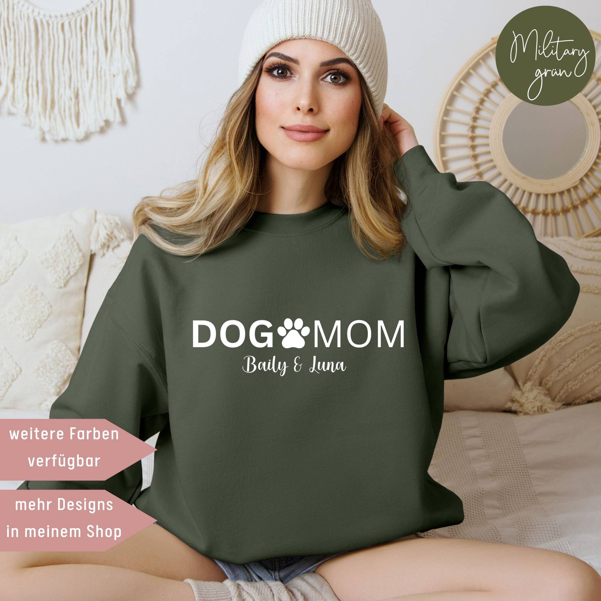 Personalisierte Pullover, Geschenke Für Hundebesitzer, Hundeliebhaber Geschenk, Hundeportrait, Dog Mom, Weihnachtsgeschenk Hundebesitzer von UnikatUniversum