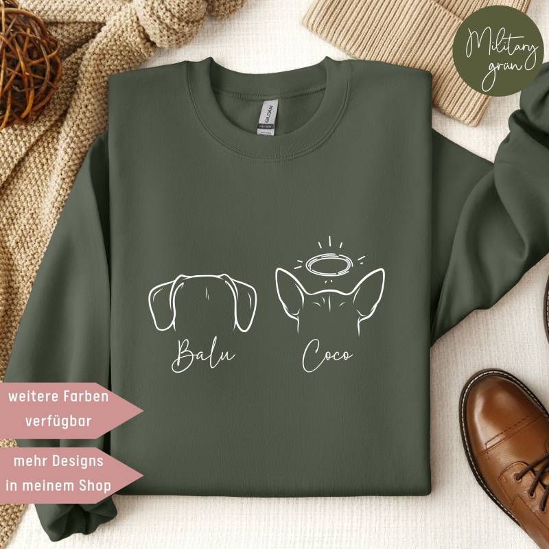 Personalisierte Pullover, Geschenke Für Hundebesitzer, Hundeliebhaber Geschenk, Hundeportrait, Dog Mom Dad, Weihnachtsgeschenk Hundebesitzer von UnikatUniversum