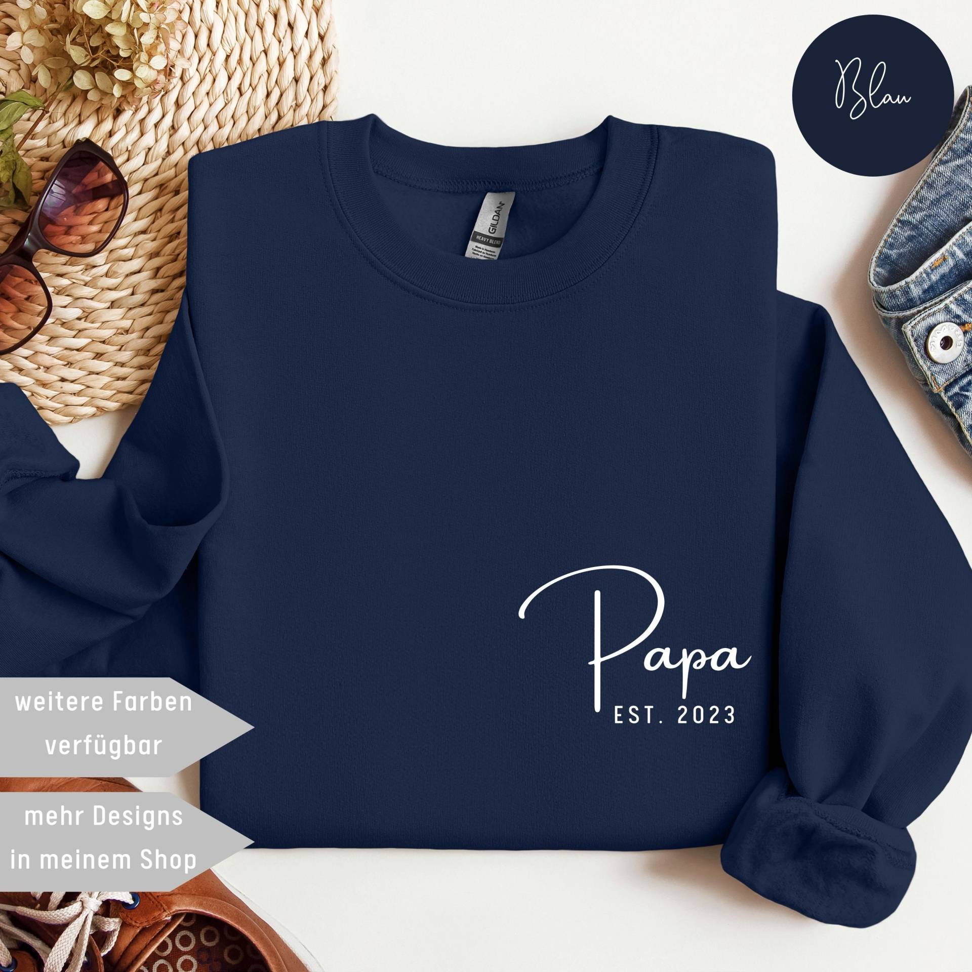 Personalisierte Pullover, Vatertagsgeschenk Papa, Geschenke Für Personalisierte Geschenk Papa Shirt, Werdende Väter von UnikatUniversum