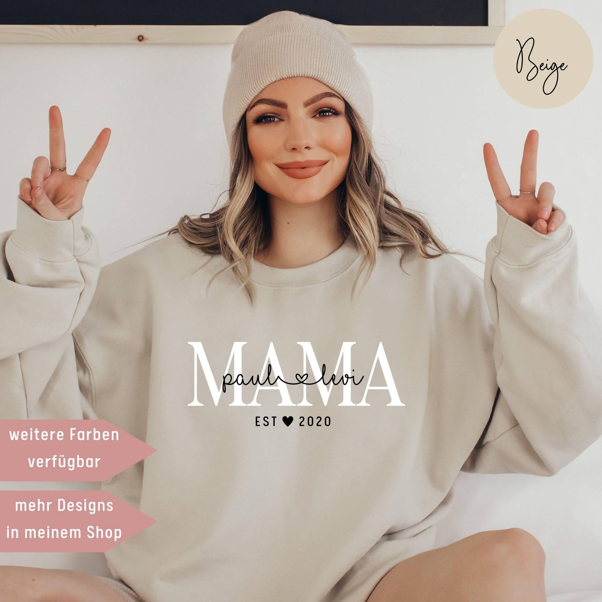 Personalisierter Mama Pullover, Geschenke Für Muttertagsgeschenk, Geburtstagsgeschenk Geschenk Muttertag, Mom Pulli, Pullover Personalisierter Mama Pullover, Geschenke Für Muttertagsgeschenk, Geburtstagsgeschenk Geschenk Muttertag, Mom Pulli, Pullover von UnikatUniversum