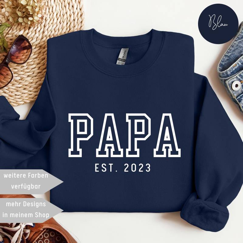 Personalisiertes Papa Sweatshirt, Geschenk Vatertag, Est Shirt, Weihnachtsgeschenk Papa, Für Bester Pullover von UnikatUniversum