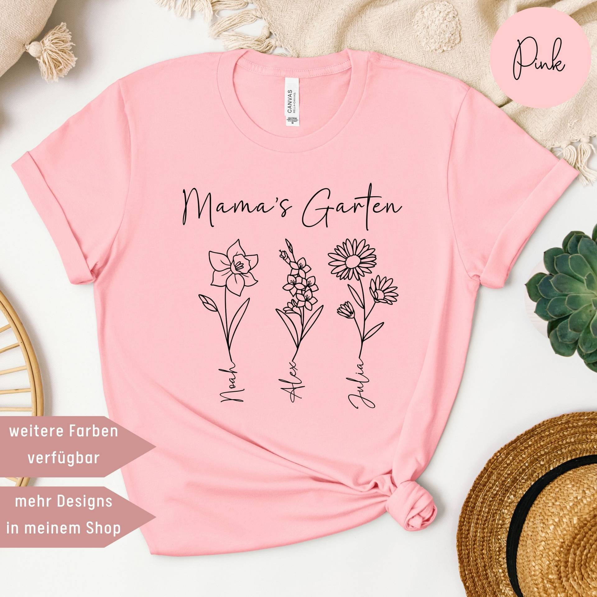 Personalisiertes T-Shirt, Geburtsblumen, Muttertagsgeschenk Mama, Geschenke Für Geburtstagsgeschenk Mama Geschenk Muttertag Personalisiertes T-Shirt, Geburtsblumen, Muttertagsgeschenk Mama, Geschenke Für Geburtstagsgeschenk Mama Geschenk Muttertag von UnikatUniversum