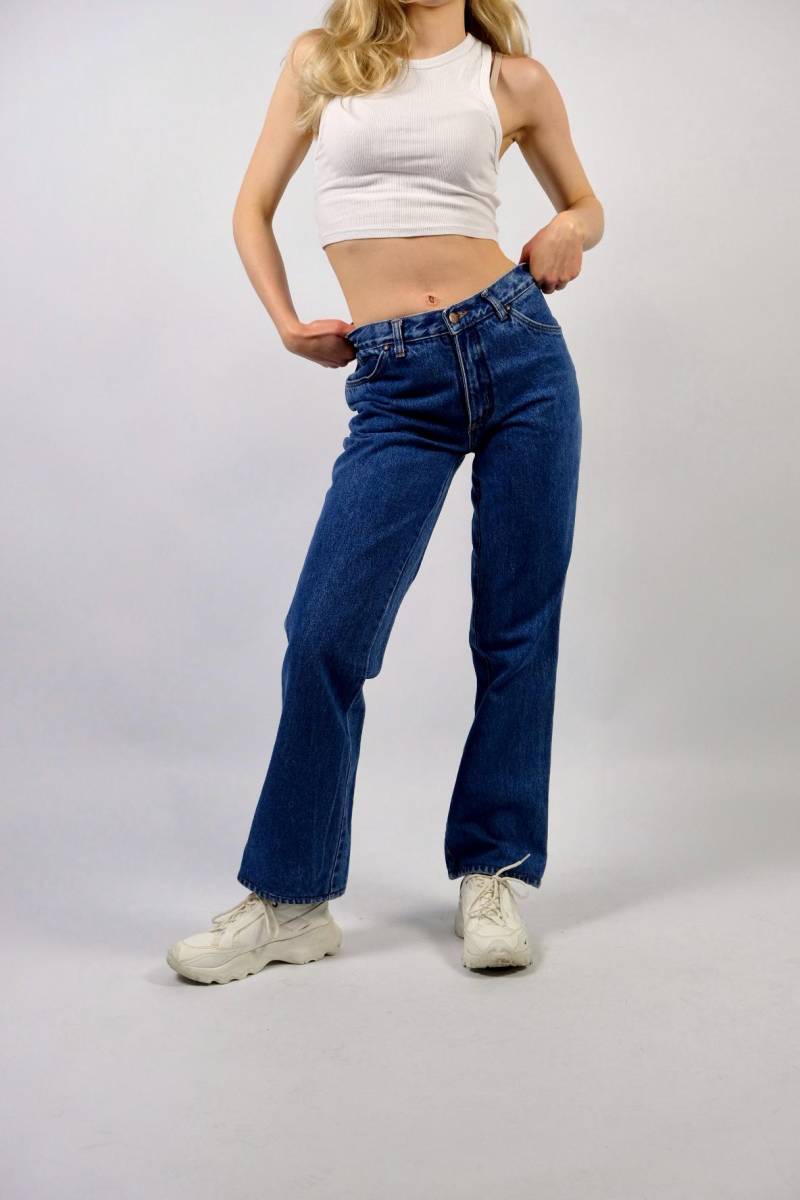Vintage 70S Wrangler Mid Waist Cropped Bootcut Jeans - Xs von UnikatVintageDE