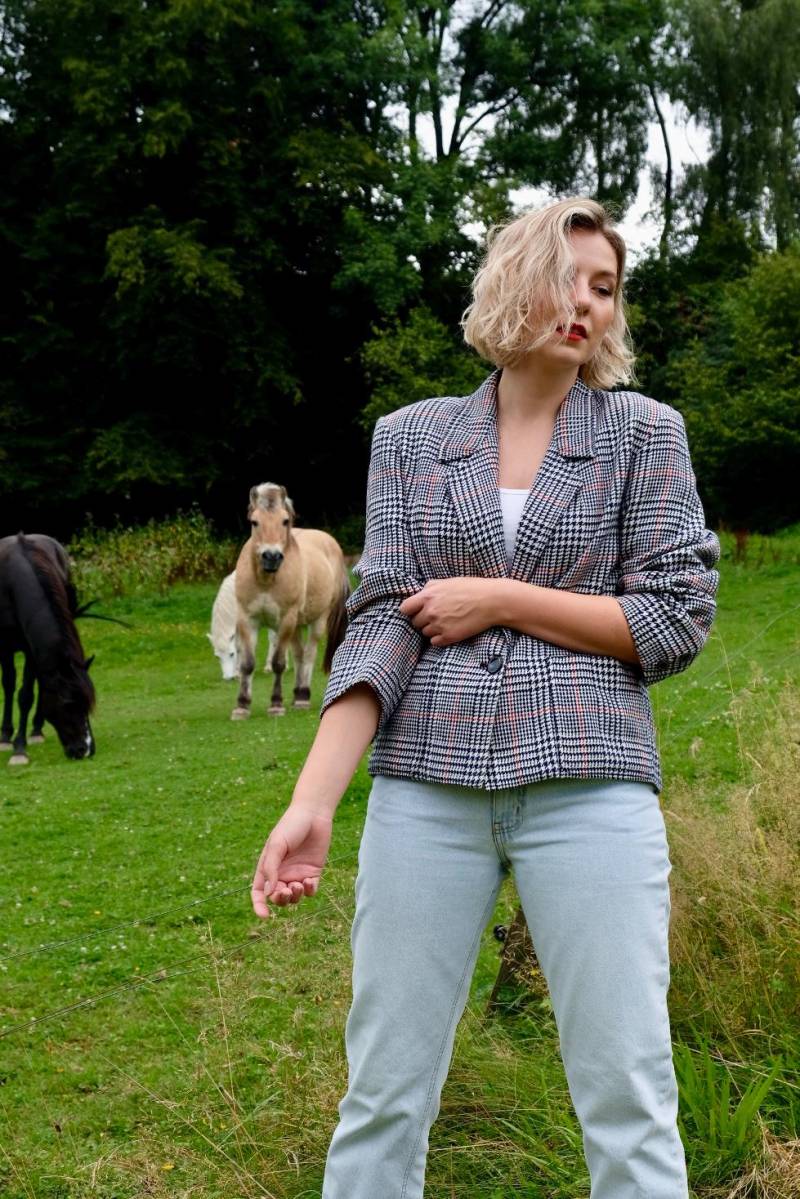 Vintage 80S/90S Wolle Mix Karo Blazer - M/L Vintage 80S/90S Wolle Mix Karo Blazer - M/L von UnikatVintageDE