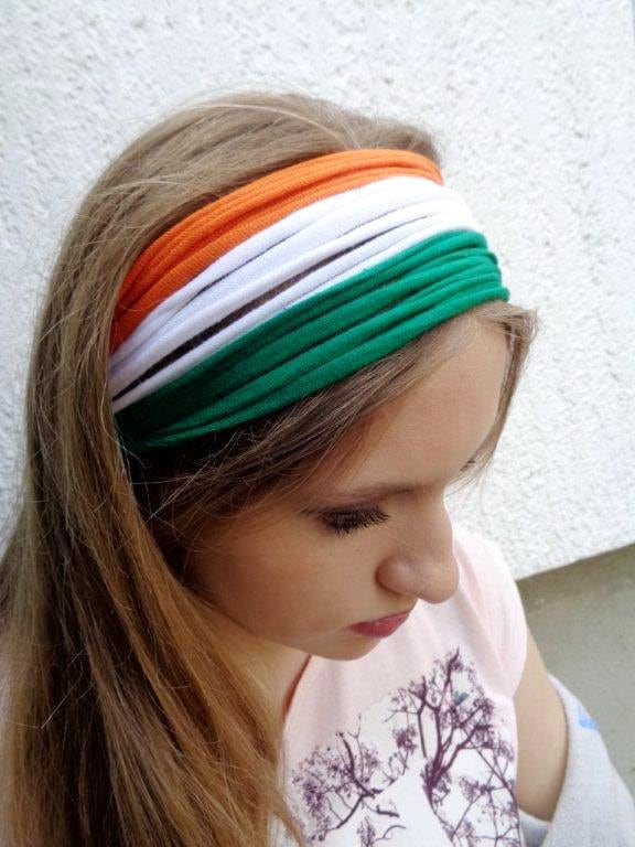 Mens Mädchen Irish Stirnband Sport Breiter Kopf Wrap St. Patrics Day Fan Cheer Apparel von Unikatina