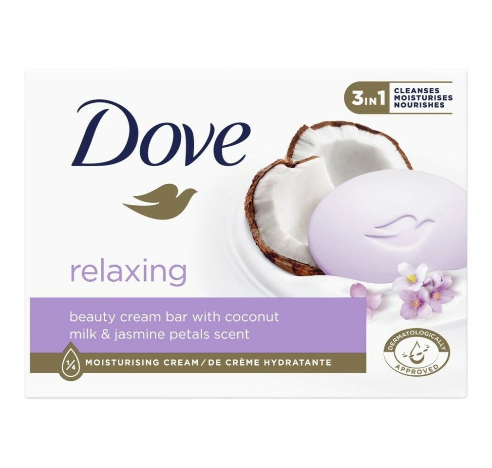 Unilever Gesichtsmaske Dove Entspannende Bar Seife 3in1 - Kokosnussmilch & Jasmin 90g Unilever Gesichtsmaske Dove Entspannende Bar Seife 3in1 - Kokosnussmilch & Jasmin 90g von Unilever