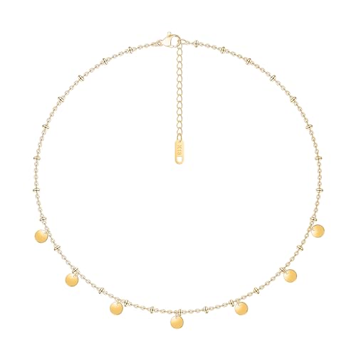 Unimooie Mode und Universelle Halskette Wasserdicht Beständig Edelstahl Halskette Komfortable und Langlebige Kette Geschenk für Frauen Damen Geburtstage Strände Urlaub von Unimooie